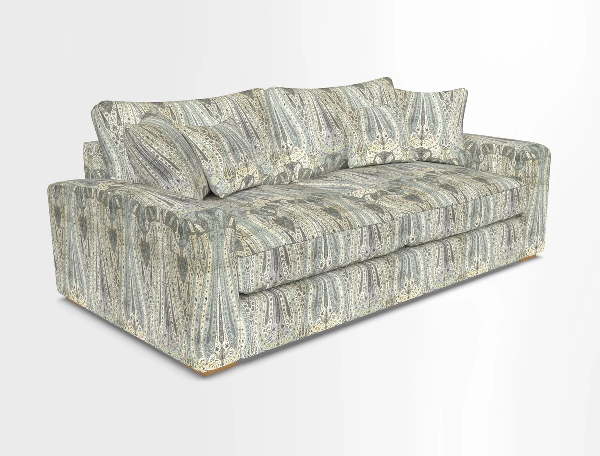 Stockbridge 3 Seater Sofa in Warwick Graf Slate