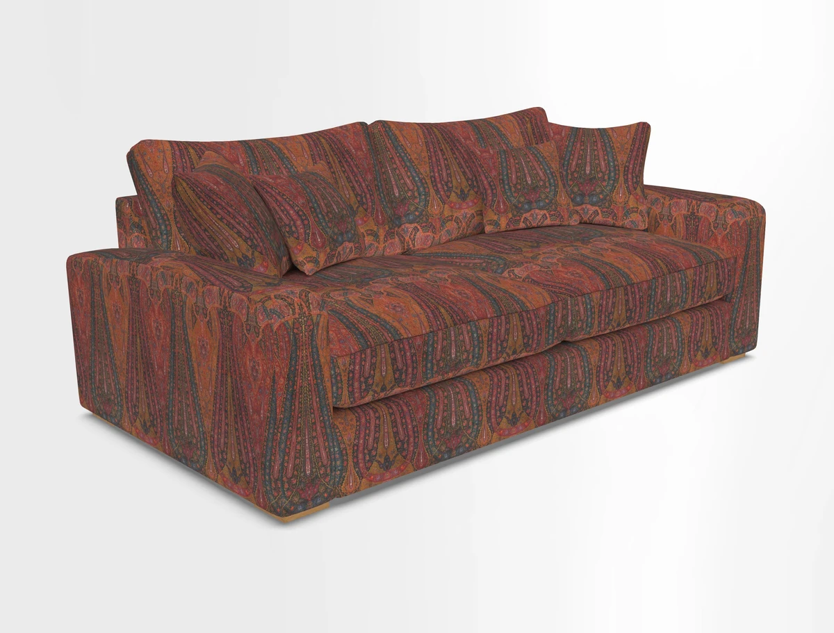 Stockbridge 3 Seater Sofa in Warwick Graf Slate