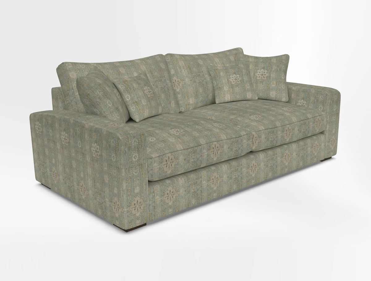 Stockbridge 3 Seater Sofa in Warwick Graf Slate
