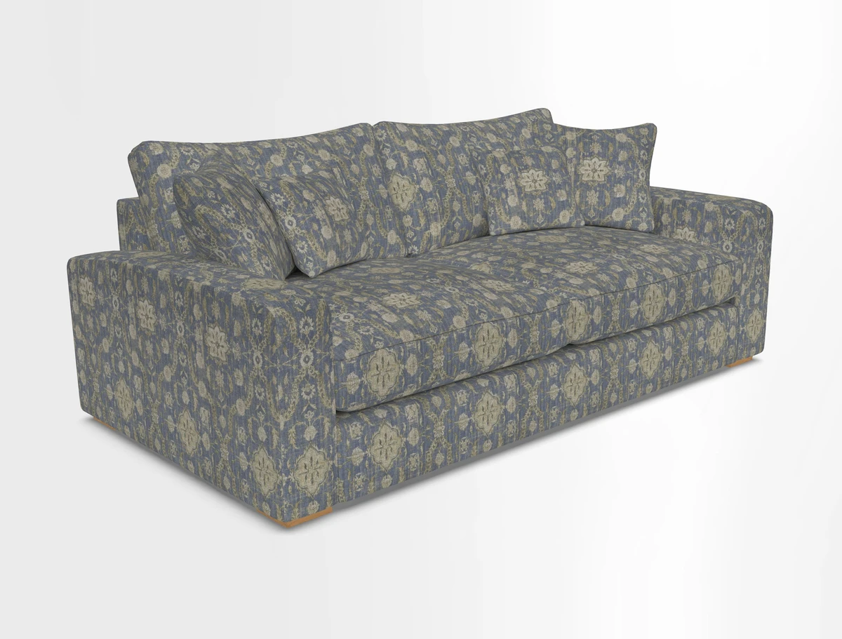 Stockbridge 3 Seater Sofa in Warwick Graf Slate