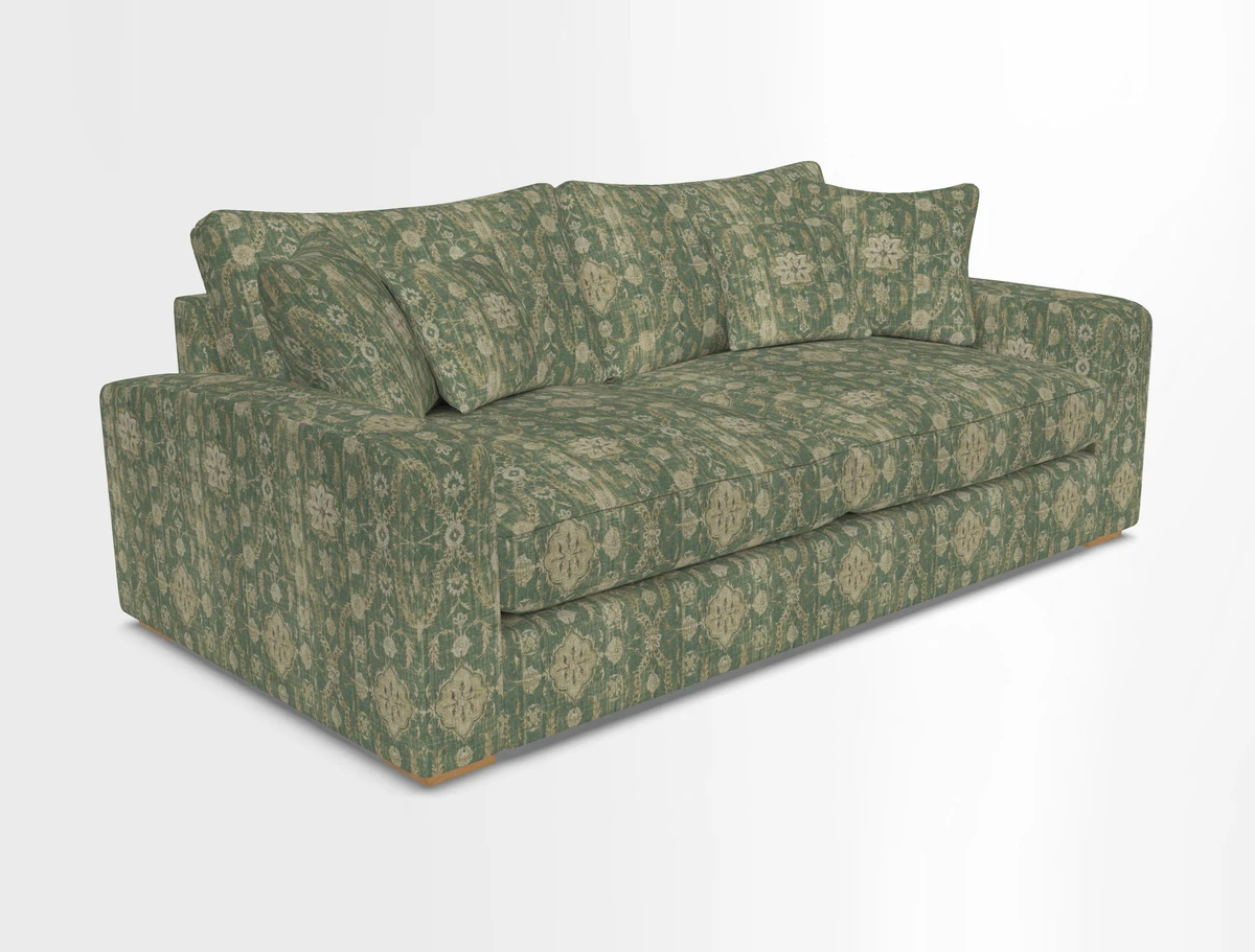 Stockbridge 3 Seater Sofa in Warwick Graf Slate