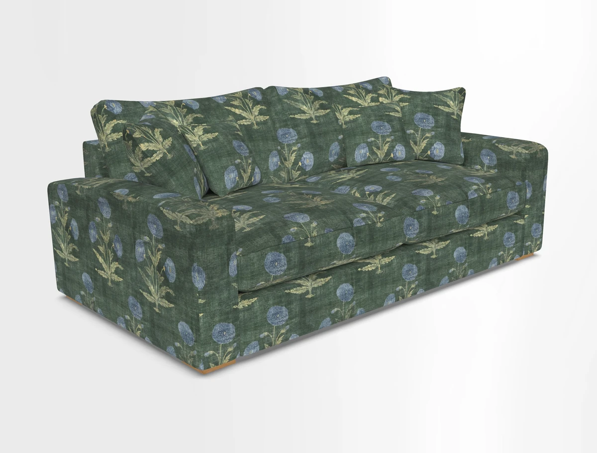 Stockbridge 3 Seater Sofa in Warwick Graf Slate
