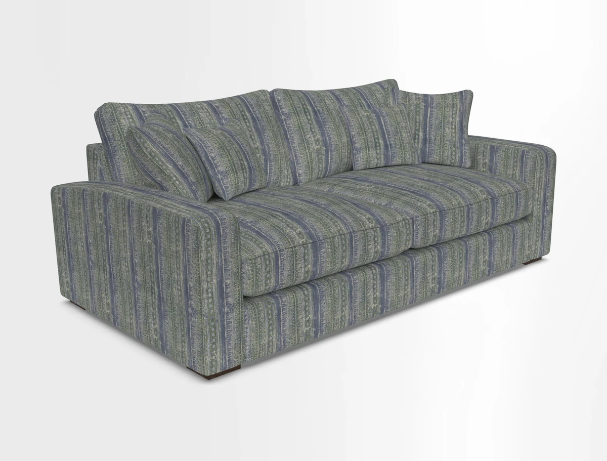 Stockbridge 3 Seater Sofa in Warwick Graf Slate