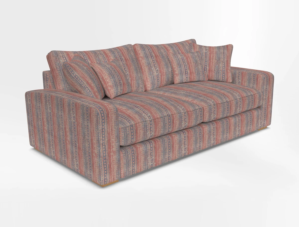 Stockbridge 3 Seater Sofa in Warwick Graf Slate