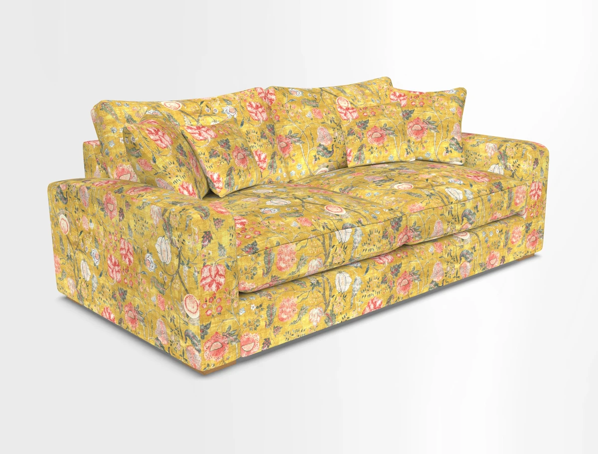 Stockbridge 3 Seater Sofa in Warwick Graf Slate