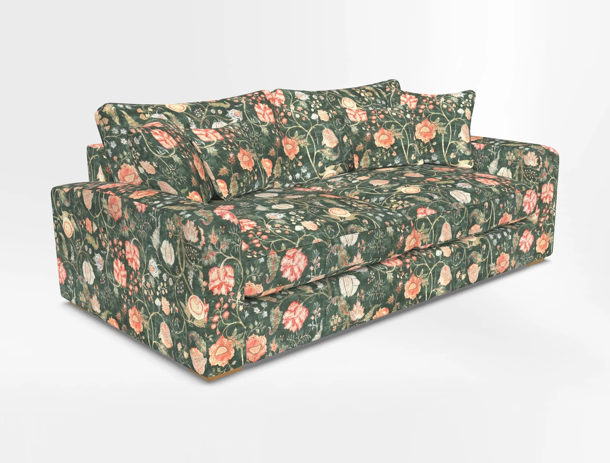 Stockbridge 3 Seater Sofa in Warwick Graf Slate