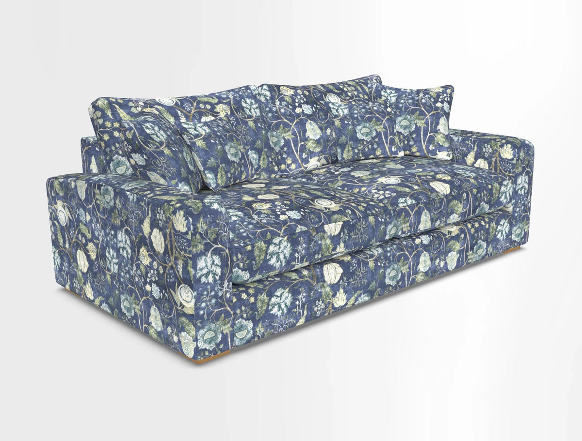 Stockbridge 3 Seater Sofa in Warwick Graf Slate