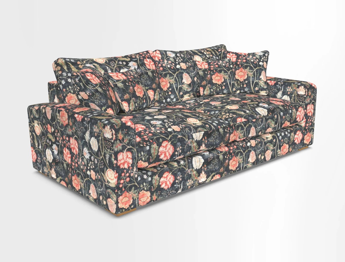 Stockbridge 3 Seater Sofa in Warwick Graf Slate