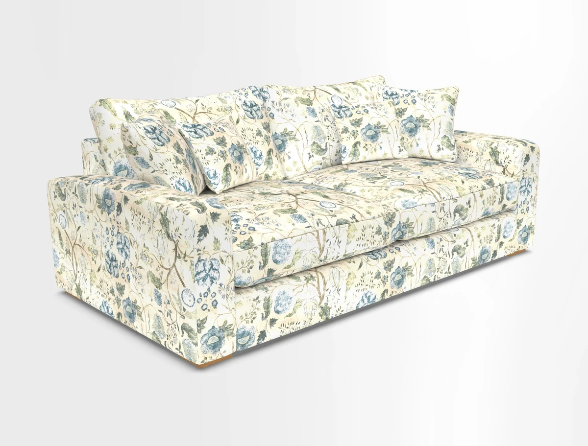 Stockbridge 3 Seater Sofa in Warwick Graf Slate