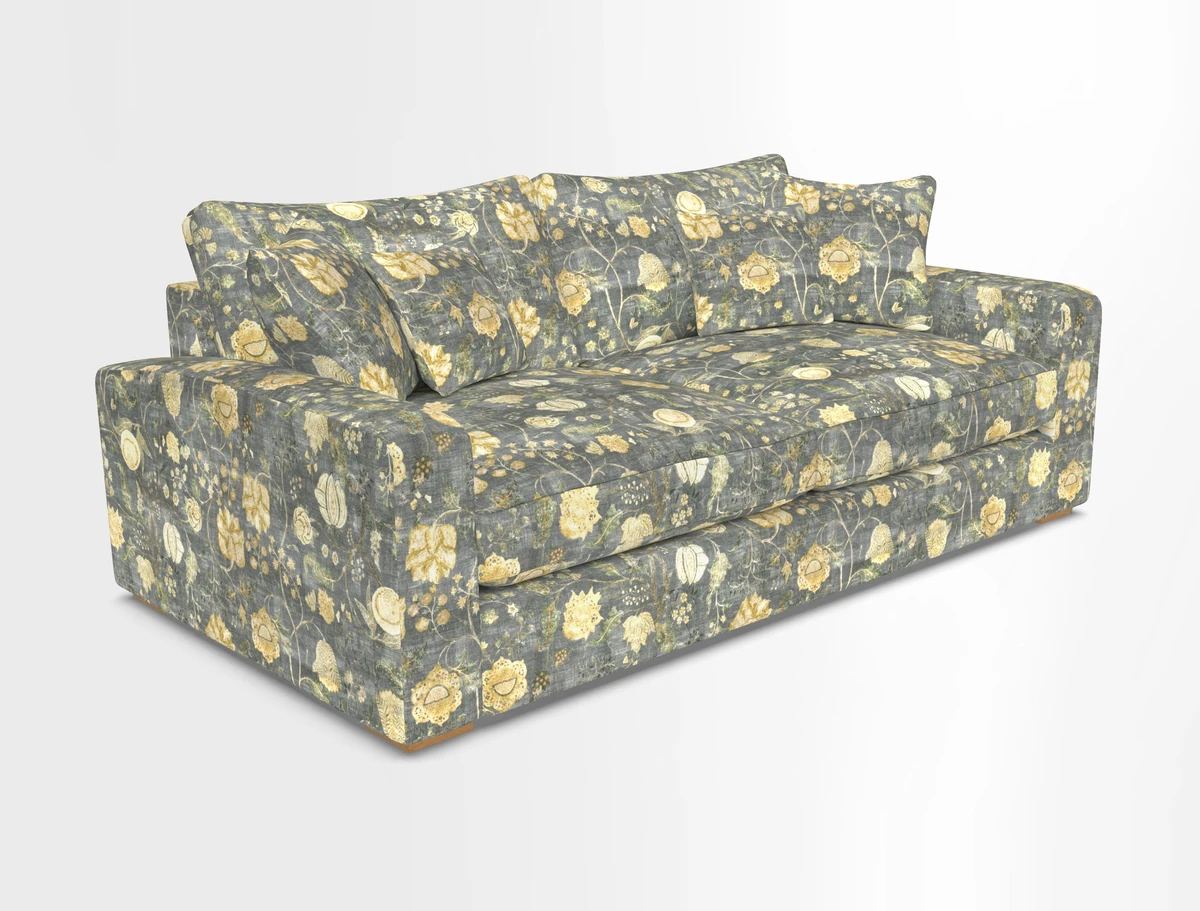 Stockbridge 3 Seater Sofa in Warwick Graf Slate
