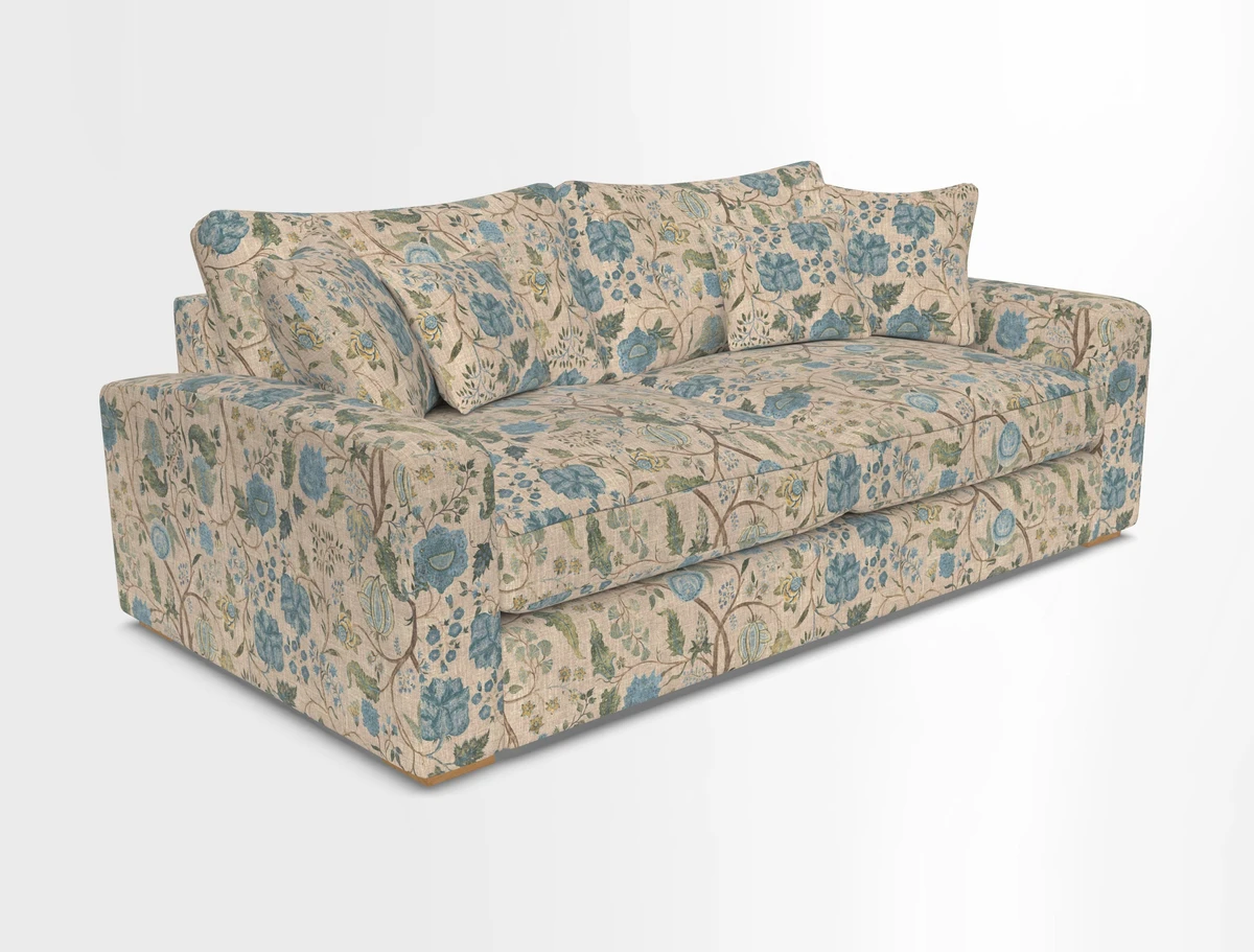 Stockbridge 3 Seater Sofa in Warwick Graf Slate