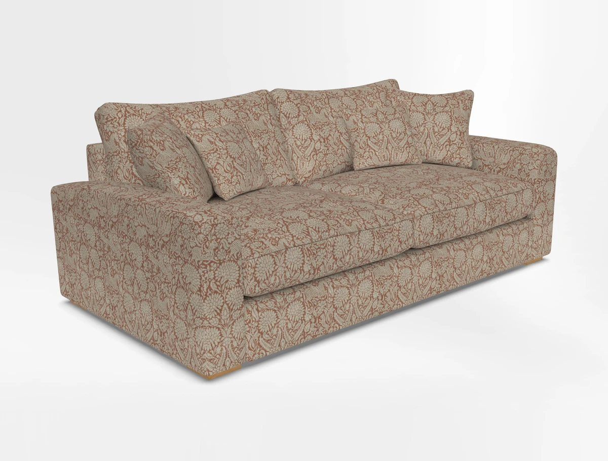 Stockbridge 3 Seater Sofa in Warwick Graf Slate