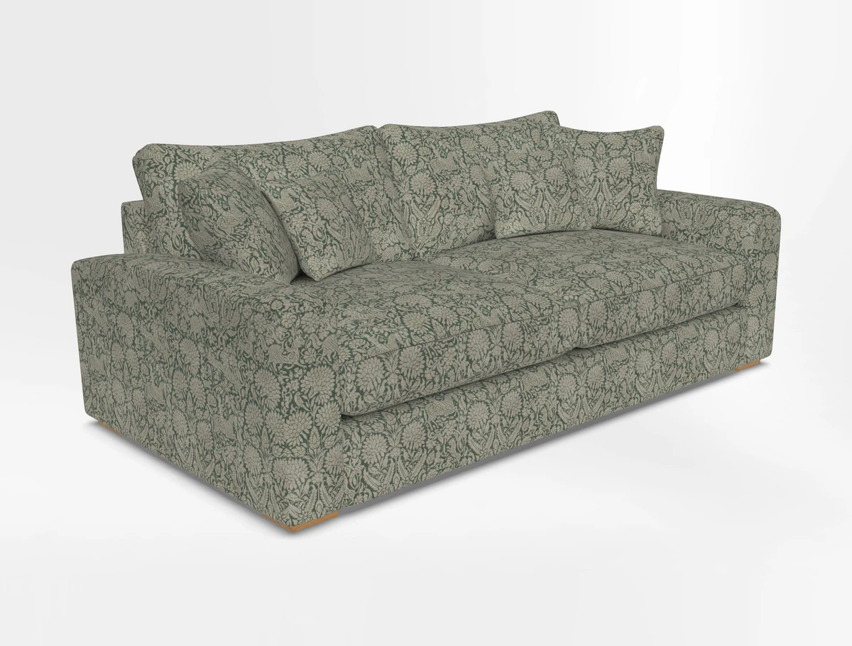 Stockbridge 3 Seater Sofa in Warwick Graf Slate