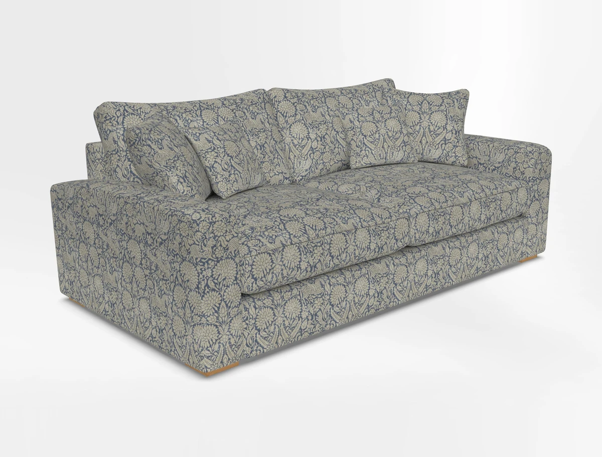 Stockbridge 3 Seater Sofa in Warwick Graf Slate