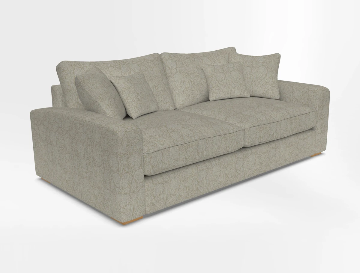 Stockbridge 3 Seater Sofa in Warwick Graf Slate