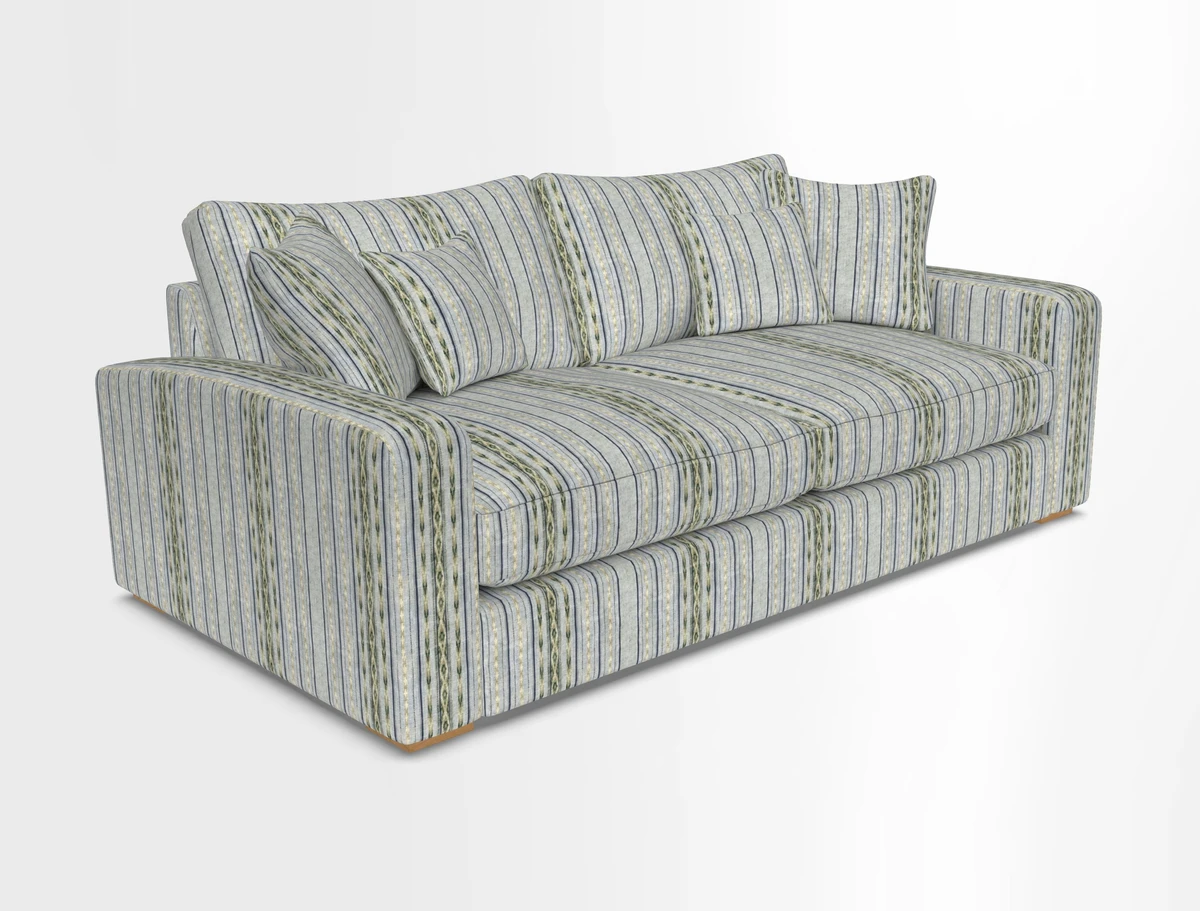Stockbridge 3 Seater Sofa in Warwick Graf Slate