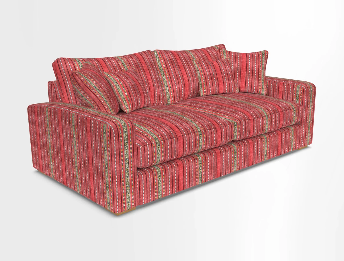 Stockbridge 3 Seater Sofa in Warwick Graf Slate