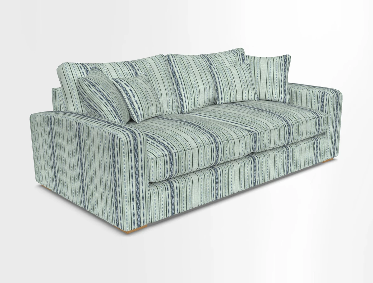 Stockbridge 3 Seater Sofa in Warwick Graf Slate