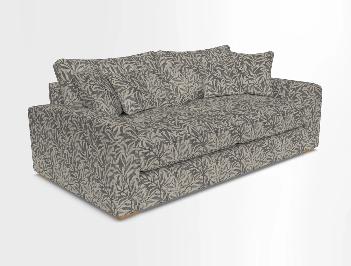 Stockbridge 3 Seater Sofa in Warwick Graf Slate
