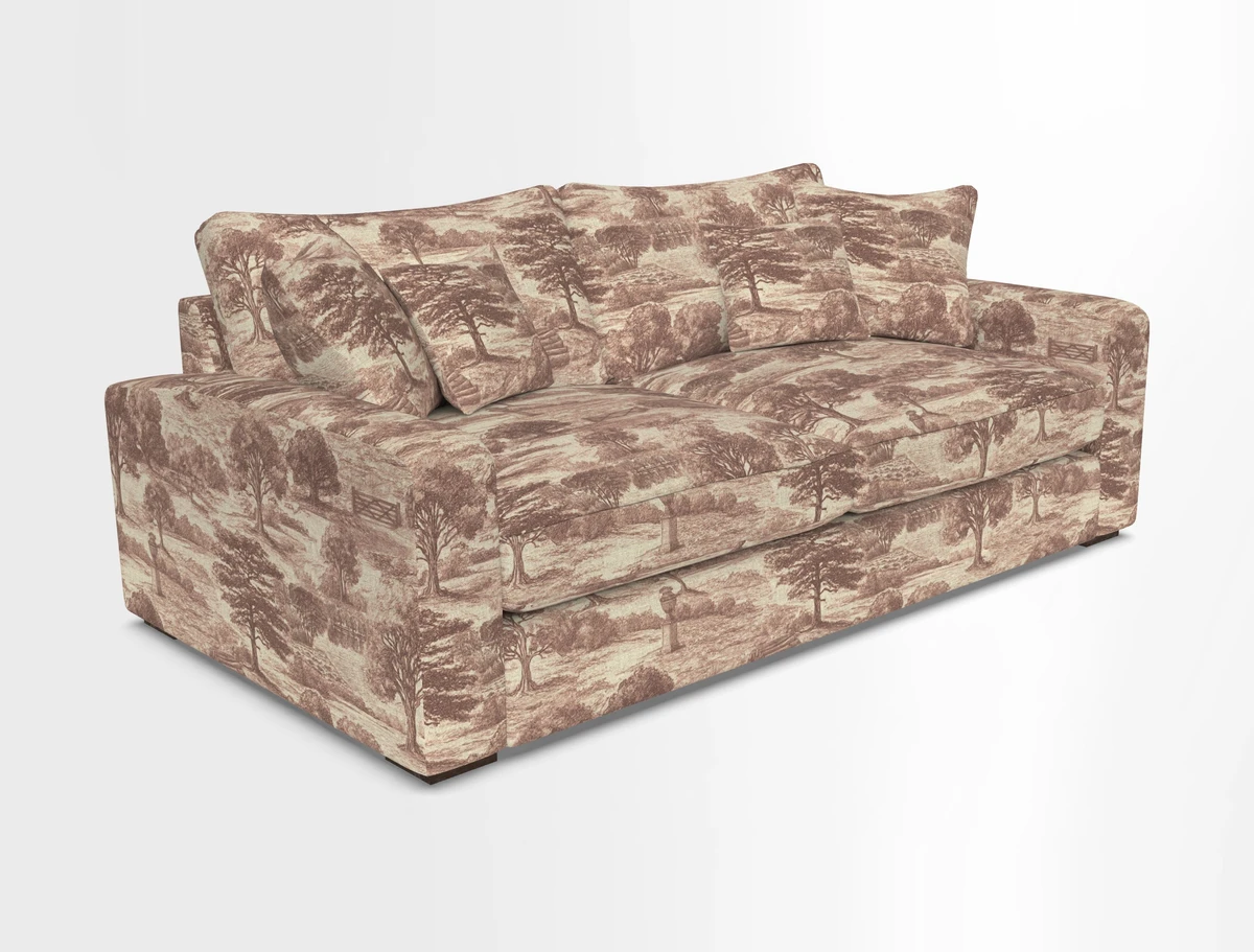 Stockbridge 3 Seater Sofa in Warwick Graf Slate
