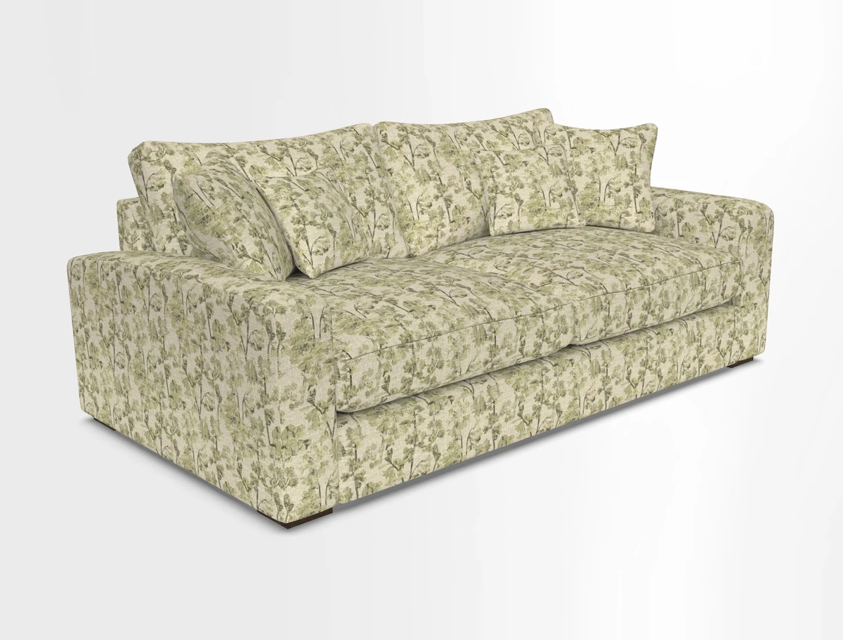 Stockbridge 3 Seater Sofa in Warwick Graf Slate