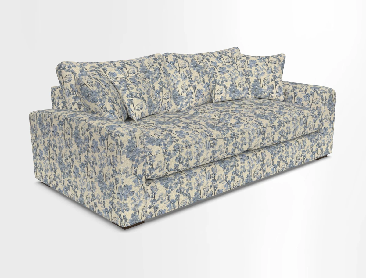 Stockbridge 3 Seater Sofa in Warwick Graf Slate