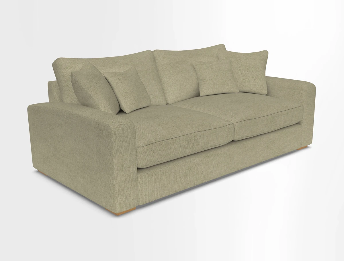 Stockbridge 3 Seater Sofa in Warwick Graf Slate