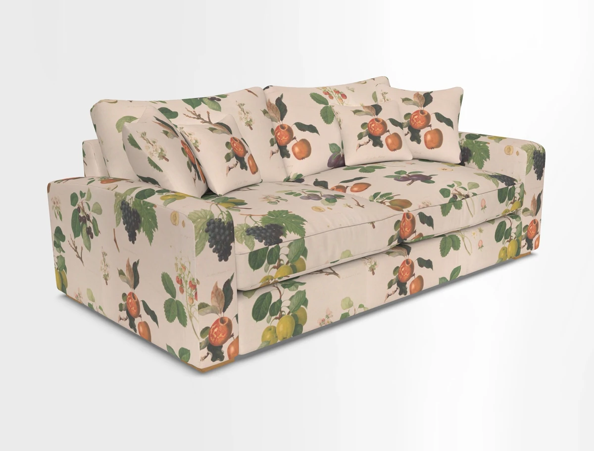 Stockbridge 3 Seater Sofa in Warwick Graf Slate