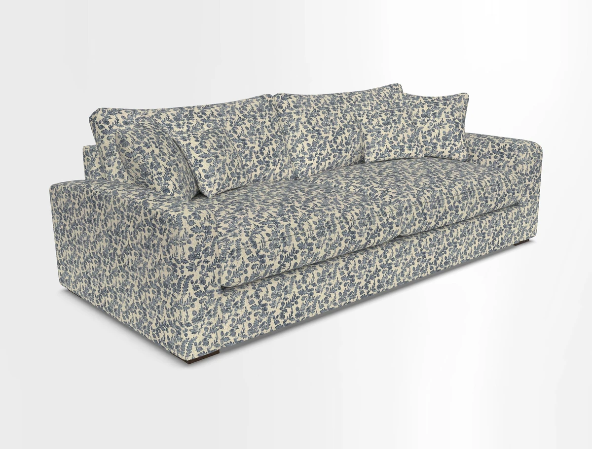 Stockbridge 4 Seater Sofa in Warwick Graf Slate