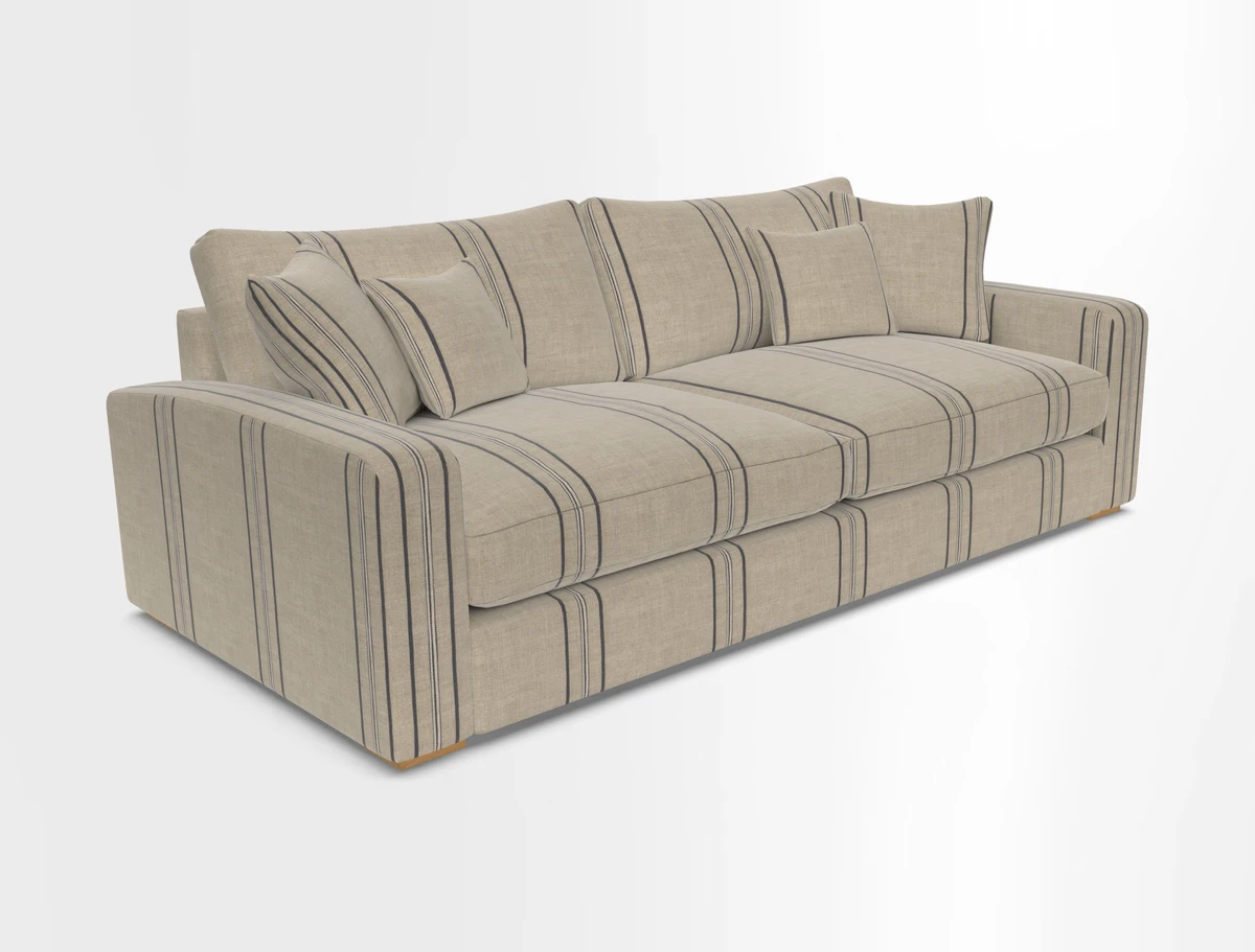 Stockbridge 4 Seater Sofa in Warwick Graf Slate