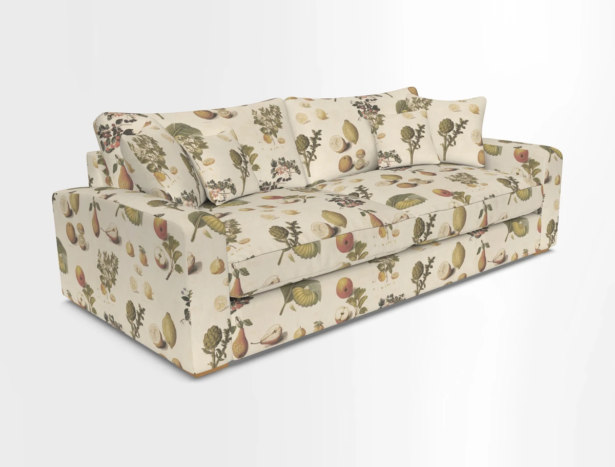 Stockbridge 4 Seater Sofa in Warwick Graf Slate