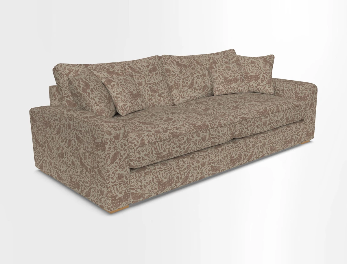 Stockbridge 4 Seater Sofa in Warwick Graf Slate