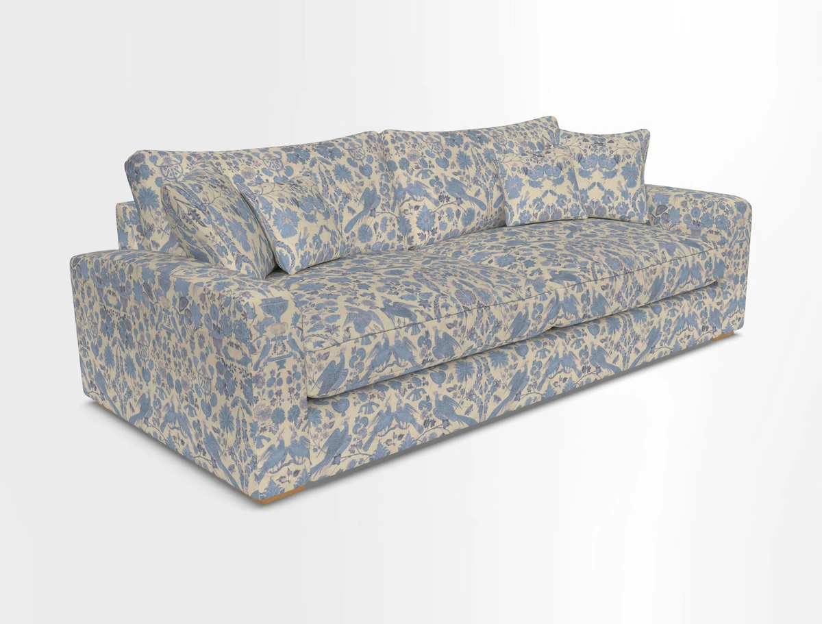 Stockbridge 4 Seater Sofa in Warwick Graf Slate