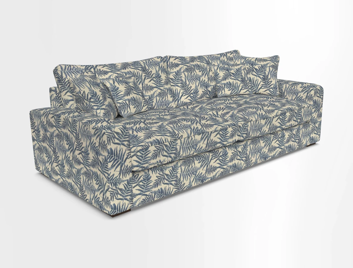 Stockbridge 4 Seater Sofa in Warwick Graf Slate