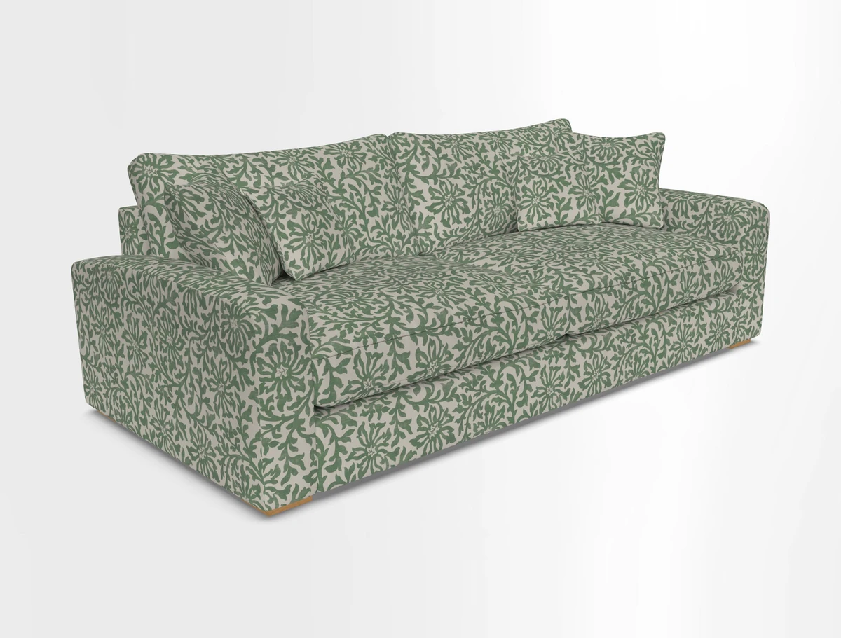 Stockbridge 4 Seater Sofa in Warwick Graf Slate