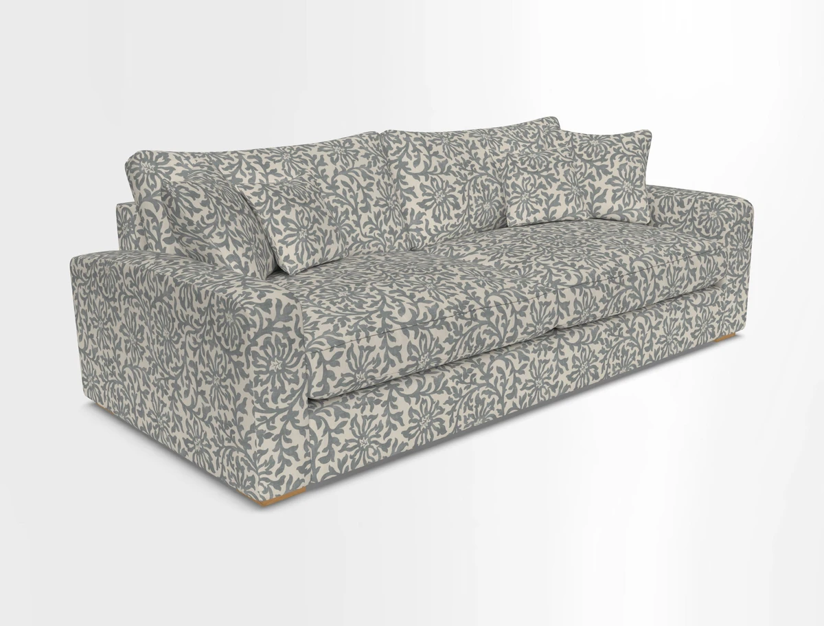 Stockbridge 4 Seater Sofa in Warwick Graf Slate