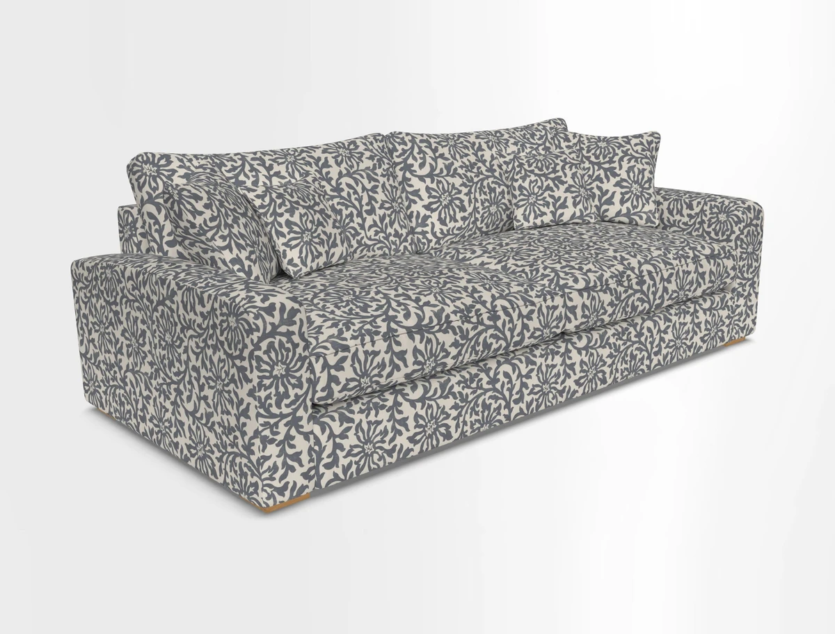 Stockbridge 4 Seater Sofa in Warwick Graf Slate