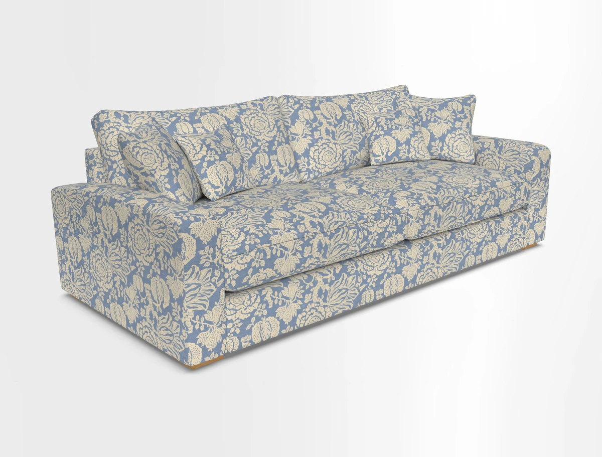 Stockbridge 4 Seater Sofa in Warwick Graf Slate