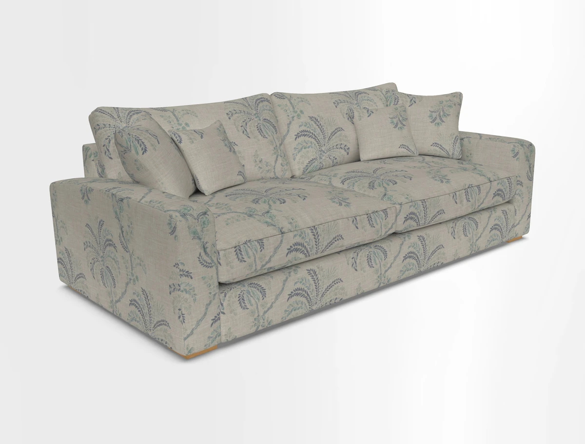 Stockbridge 4 Seater Sofa in Warwick Graf Slate