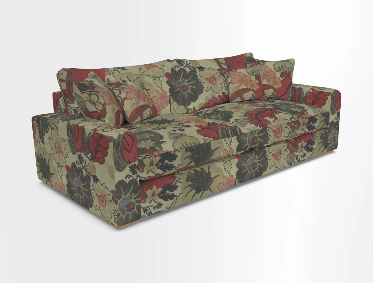 Stockbridge 4 Seater Sofa in Warwick Graf Slate