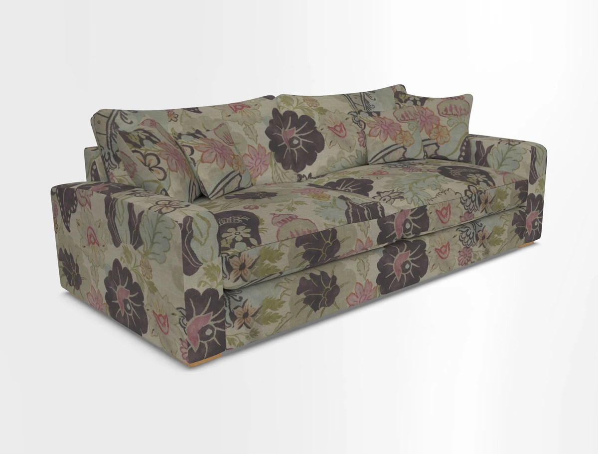 Stockbridge 4 Seater Sofa in Warwick Graf Slate