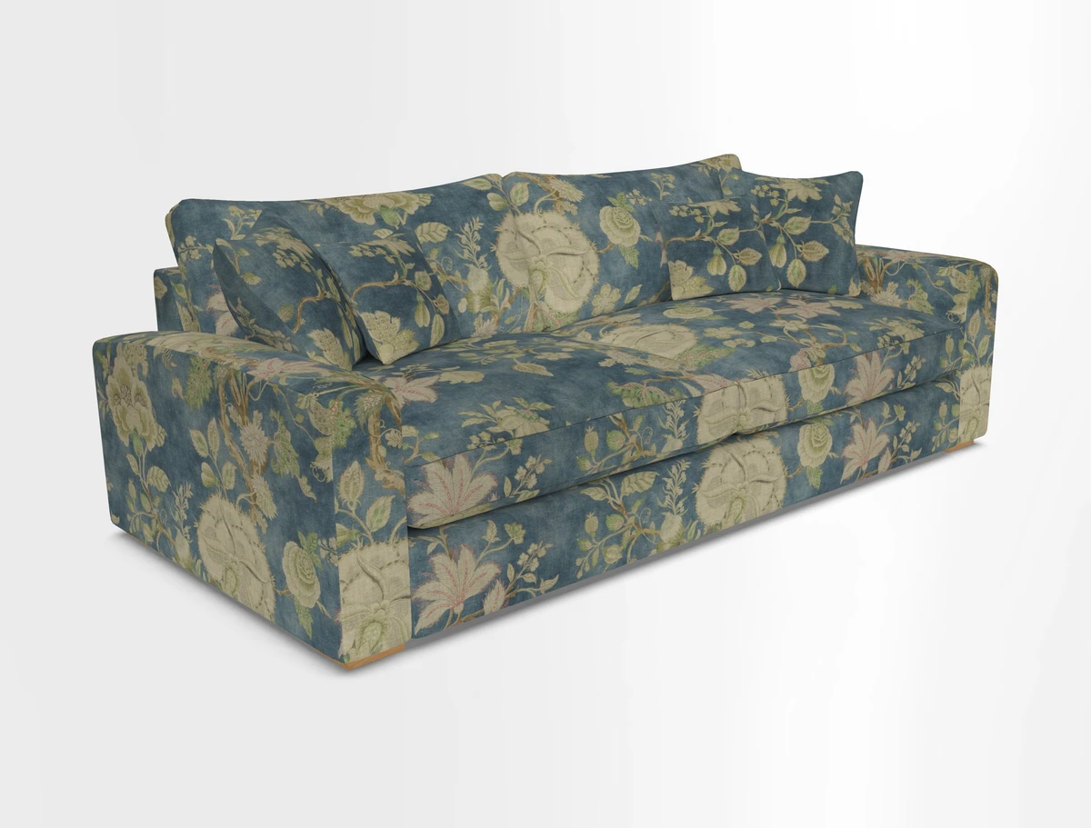 Stockbridge 4 Seater Sofa in Warwick Graf Slate