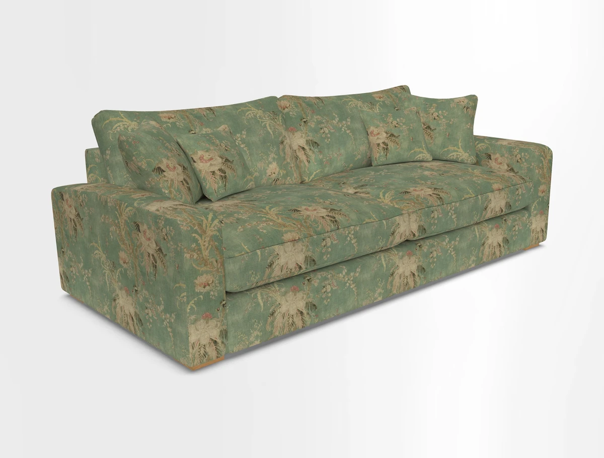 Stockbridge 4 Seater Sofa in Warwick Graf Slate