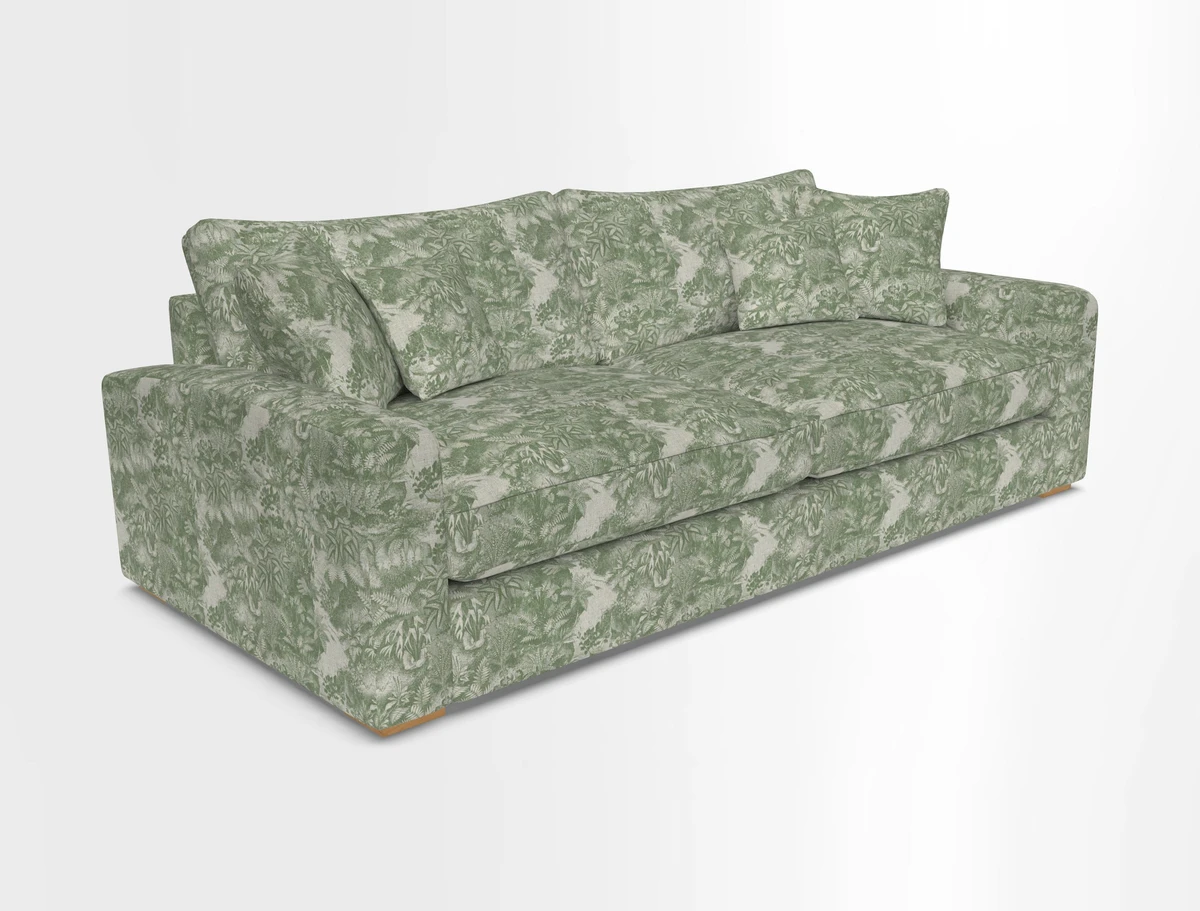 Stockbridge 4 Seater Sofa in Warwick Graf Slate