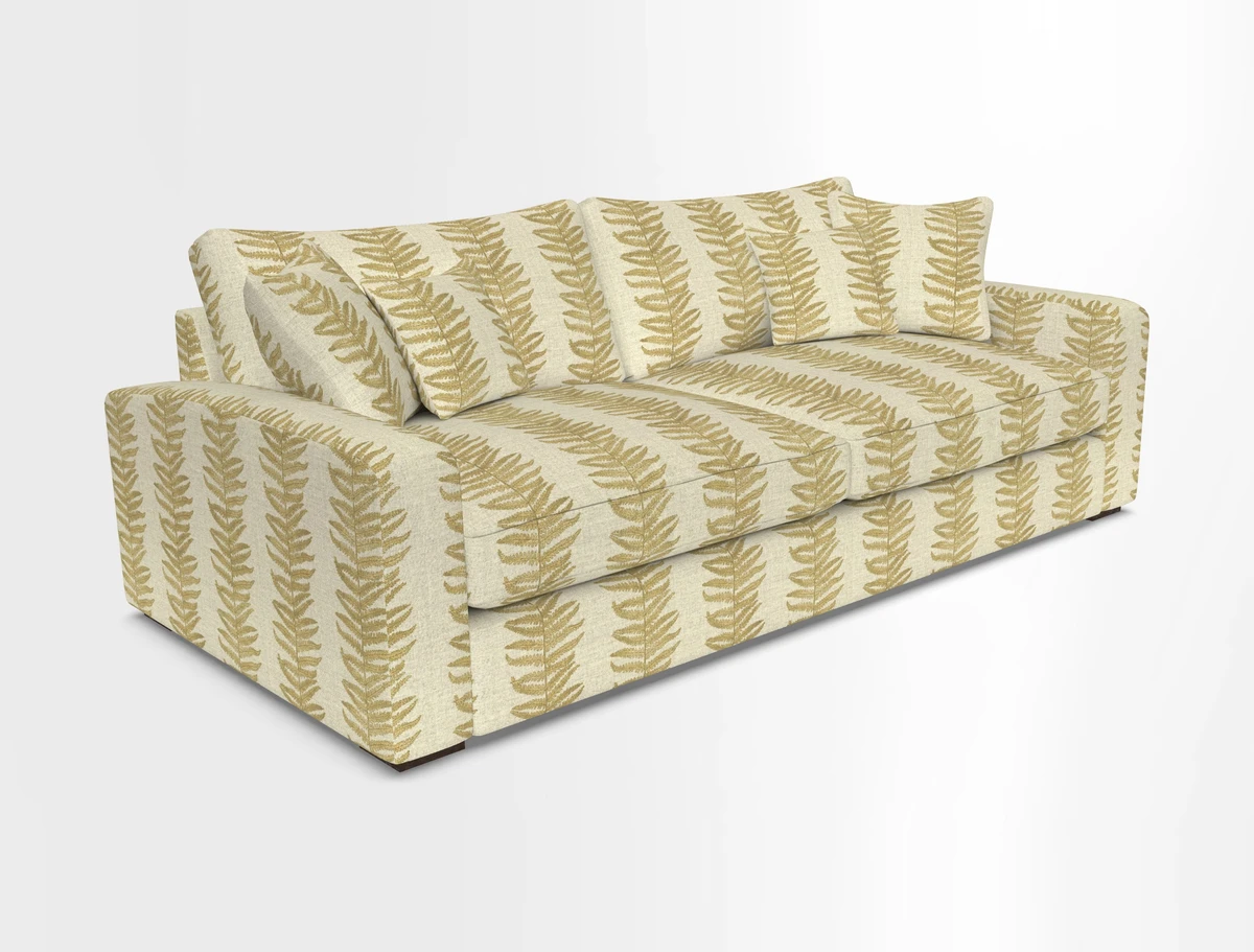 Stockbridge 4 Seater Sofa in Warwick Graf Slate