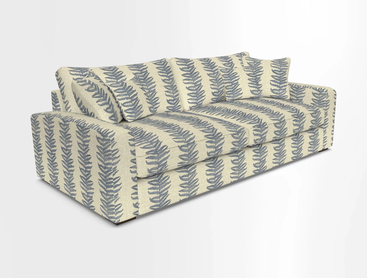 Stockbridge 4 Seater Sofa in Warwick Graf Slate
