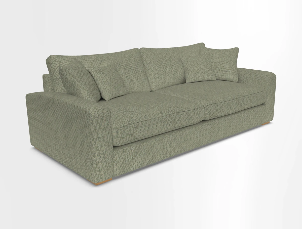 Stockbridge 4 Seater Sofa in Warwick Graf Slate