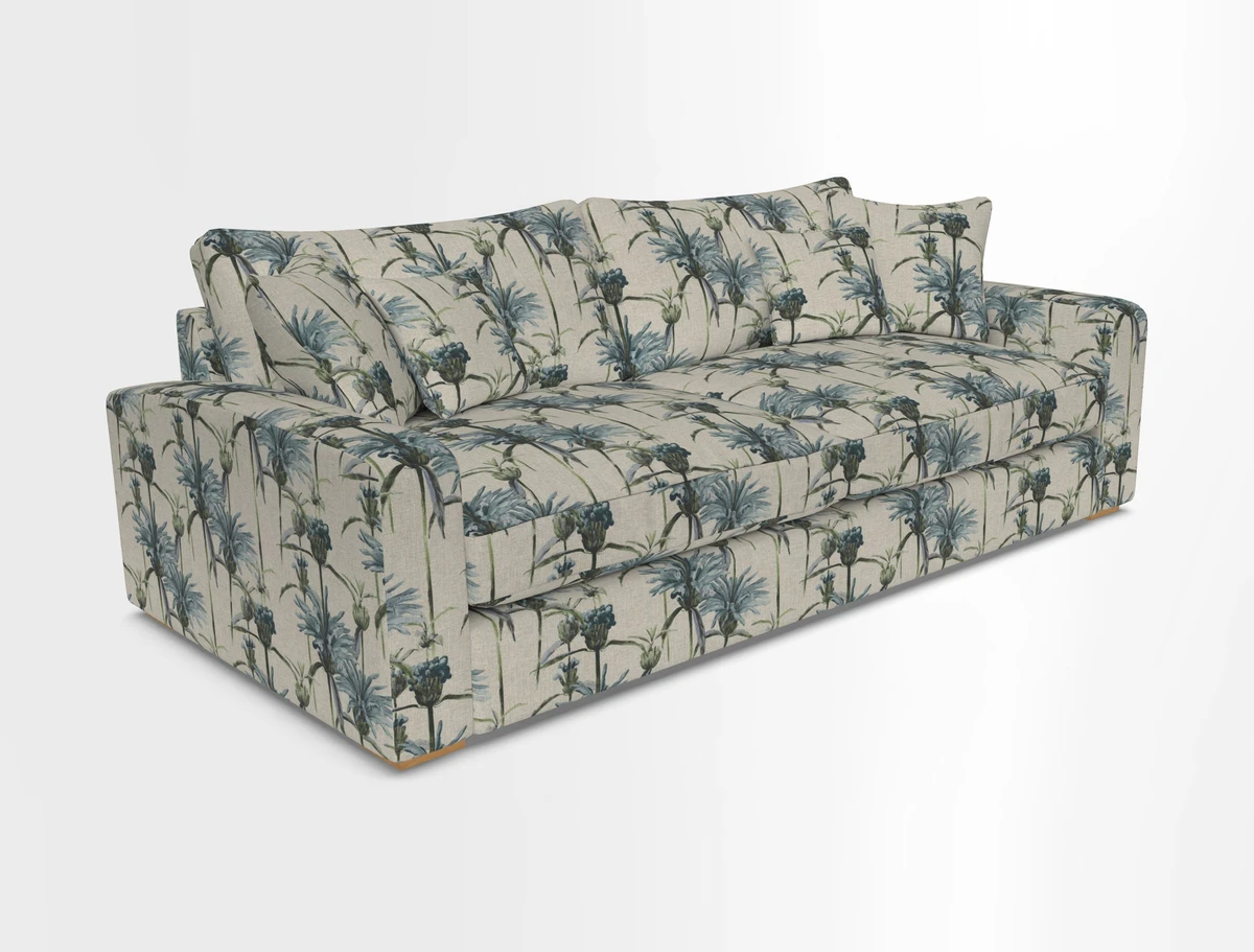 Stockbridge 4 Seater Sofa in Warwick Graf Slate