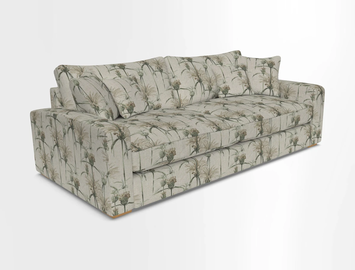 Stockbridge 4 Seater Sofa in Warwick Graf Slate