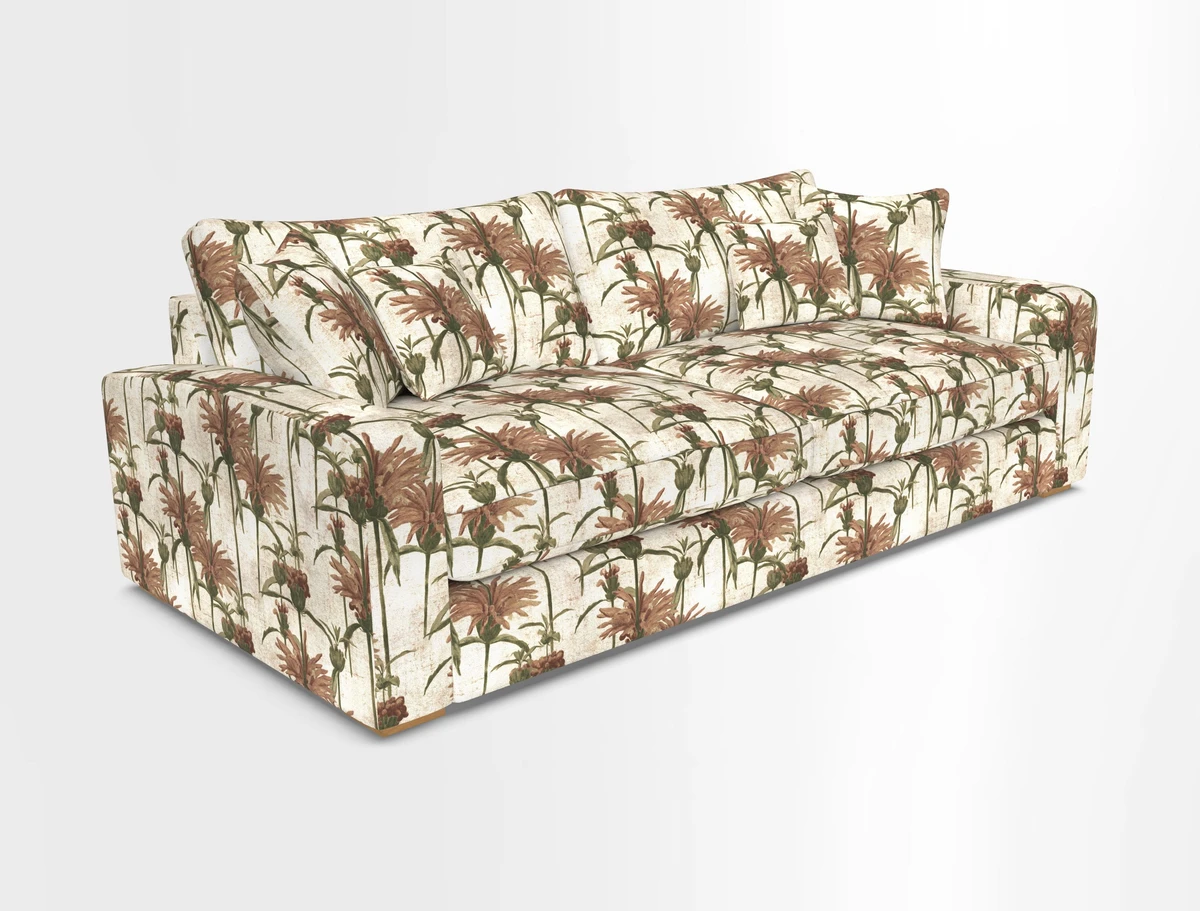 Stockbridge 4 Seater Sofa in Warwick Graf Slate